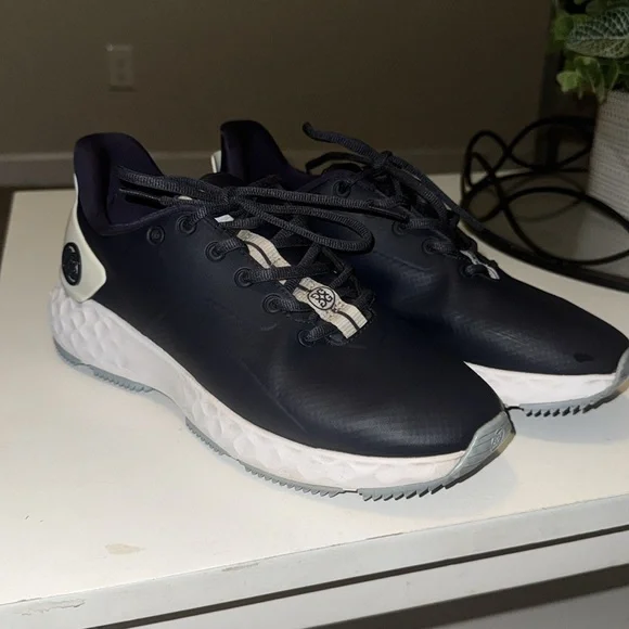 G/Fore Mens MG4+ Spikeless Golf Shoes Blue Leather G4MF20EF26 Mens Size 8.5 - Picture 5 of 6